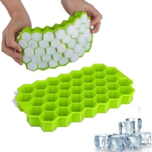 Stella Nova Silicone Ice Cube Tray with Lid | Food-Grade Ice Tray for Freezer